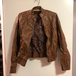 Faux leather jacket